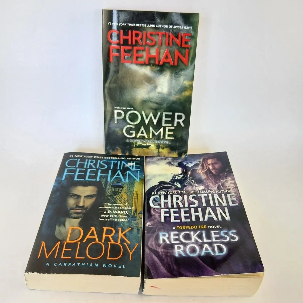 Christine Feehan Paranormal Romance Fiction 3 Paperback Novel Lot